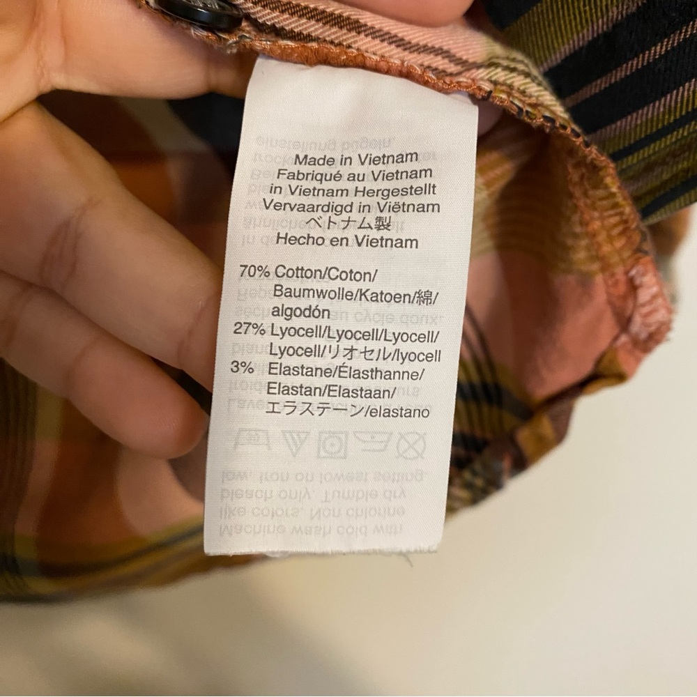 NWOT Madewell Cotton Classic Ex-Boyfriend Shirt in Seconda Plaid - Picture 11 of 15